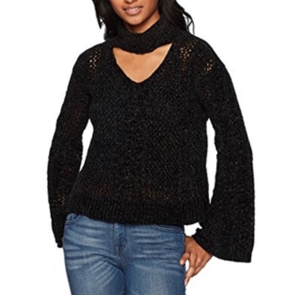 XOXO Sweaters - XOXO ong bell sleeve Gigi neck chenille sweater